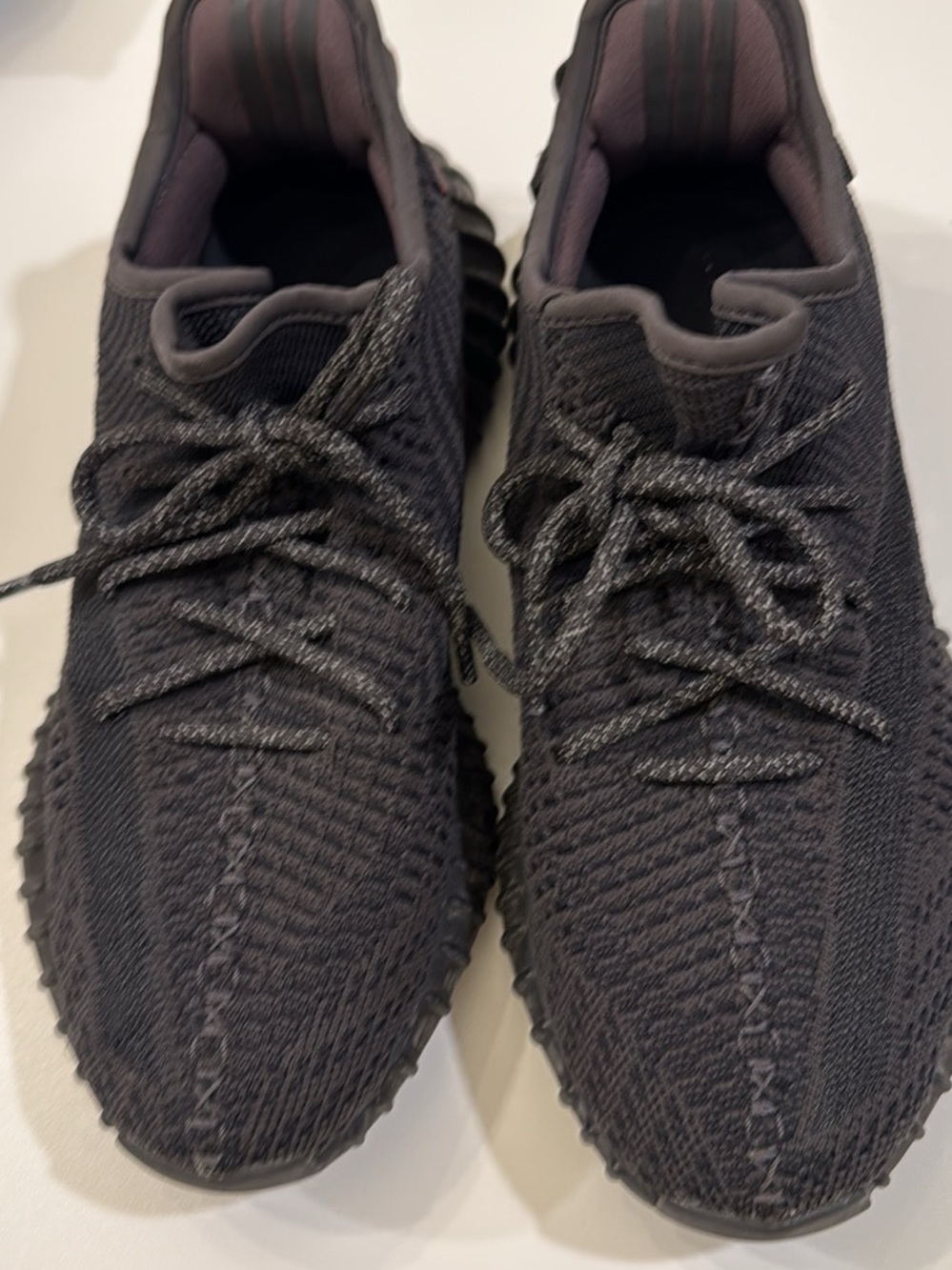 adidas Women's Black Knit Lace-Up Sneakers